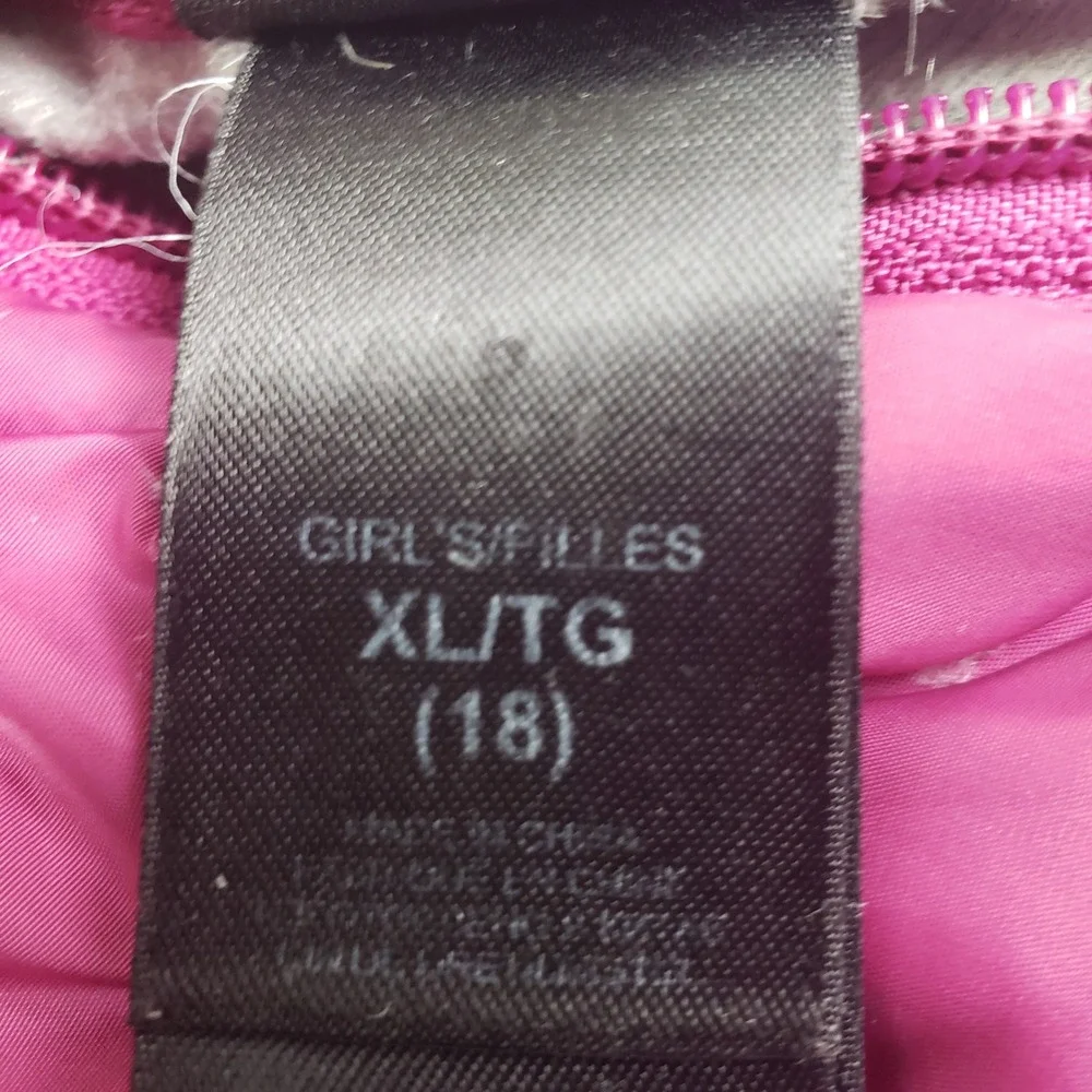 The North Face 550 Reversible Down Puffer Winter Jacket Coat Girls XL Pink Plaid